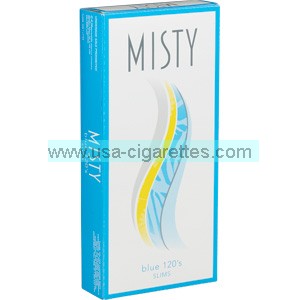 Misty Blue 100's cigarettes